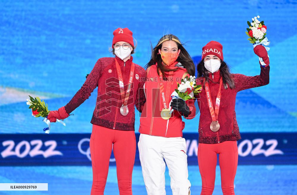 (BEIJING2022)CHINA-ZHANGJIAKOU-OLYMPIC WINTER GAMES-AWARDING CEREMONY-FREESTYLE SKIING (CN)