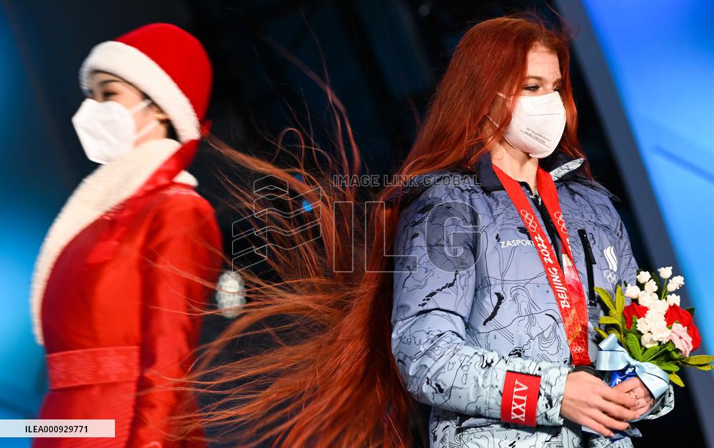 (BEIJING2022)CHINA-BEIJING-OLYMPIC WINTER GAMES-AWARDING CEREMONY-FIGURE SKATING WOMEN SINGLE SKATING (CN)