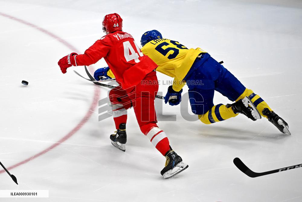 (BEIJING2022)CHINA-BEIJING-OLYMPIC WINTER GAMES-ICE HOCKEY-MAN'S PLAY-OFF SEMIFINAL-ROC VS SWE (CN)