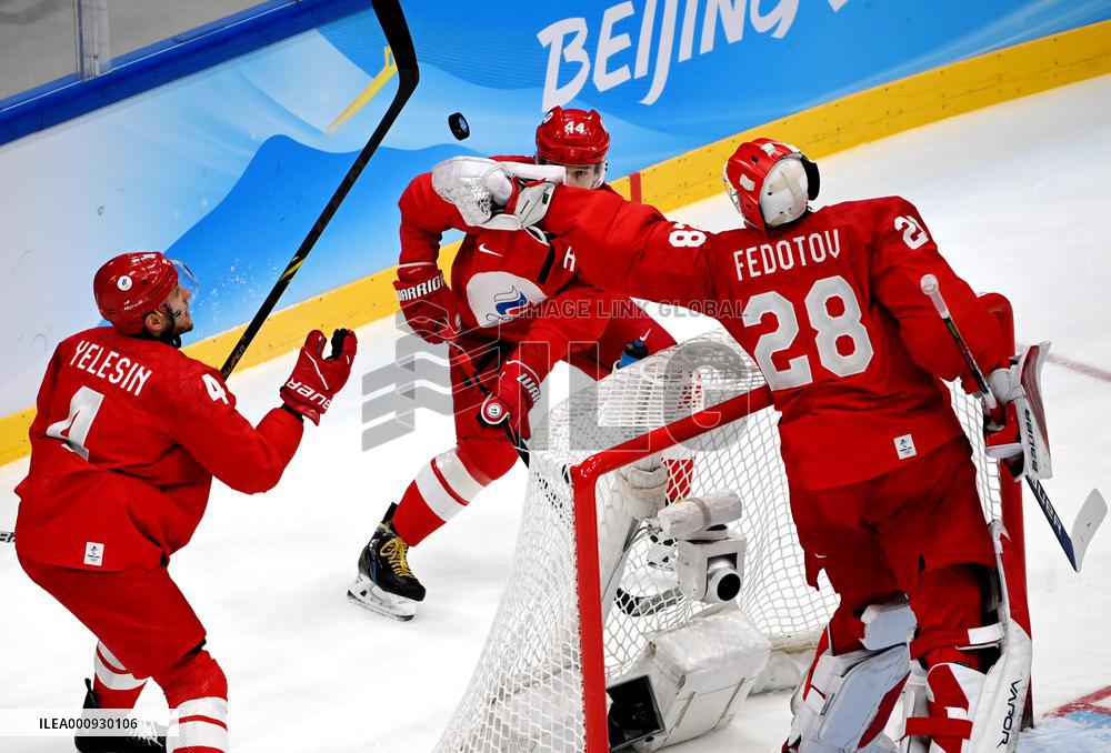 (BEIJING2022)CHINA-BEIJING-OLYMPIC WINTER GAMES-ICE HOCKEY-MAN'S PLAY-OFF SEMIFINAL-ROC VS SWE (CN)