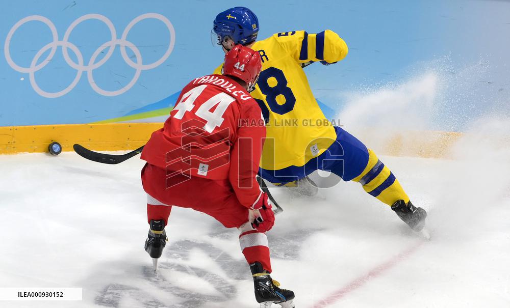 (BEIJING2022)CHINA-BEIJING-OLYMPIC WINTER GAMES-ICE HOCKEY-MAN'S PLAY-OFF SEMIFINAL-ROC VS SWE (CN)