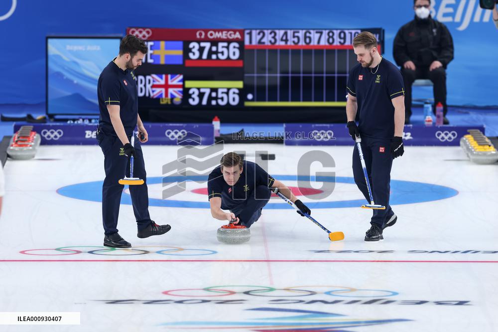 (BEIJING2022)CHINA-BEIJING-OLYMPIC WINTER GAMES-CURLING-MEN'S GOLD MEDAL GAME-GBR VS SWE (CN)