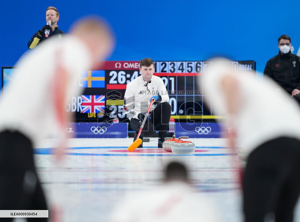 (BEIJING2022)CHINA-BEIJING-OLYMPIC WINTER GAMES-CURLING-MEN'S GOLD MEDAL GAME-GBR VS SWE (CN)