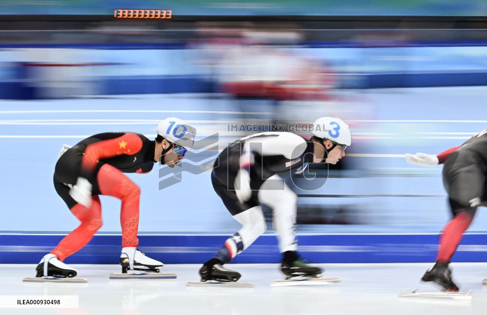(BEIJING2022)CHINA-BEIJING-OLYMPIC WINTER GAMES-SPEED SKATING-MEN'S MASS START (CN)