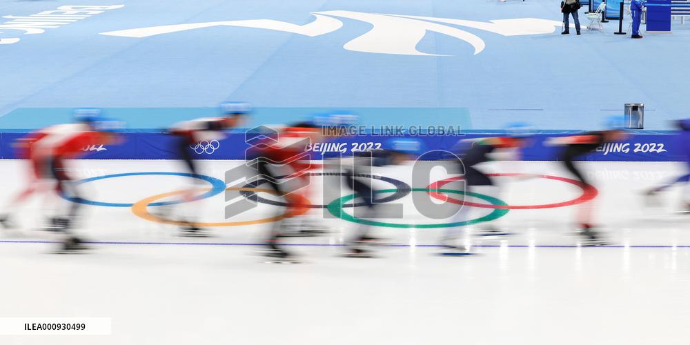 (XHTP)(BEIJING2022)CHINA-BEIJING-OLYMPIC WINTER GAMES-SPEED SKATING-MEN'S MASS START-SEMIFINAL (CN)