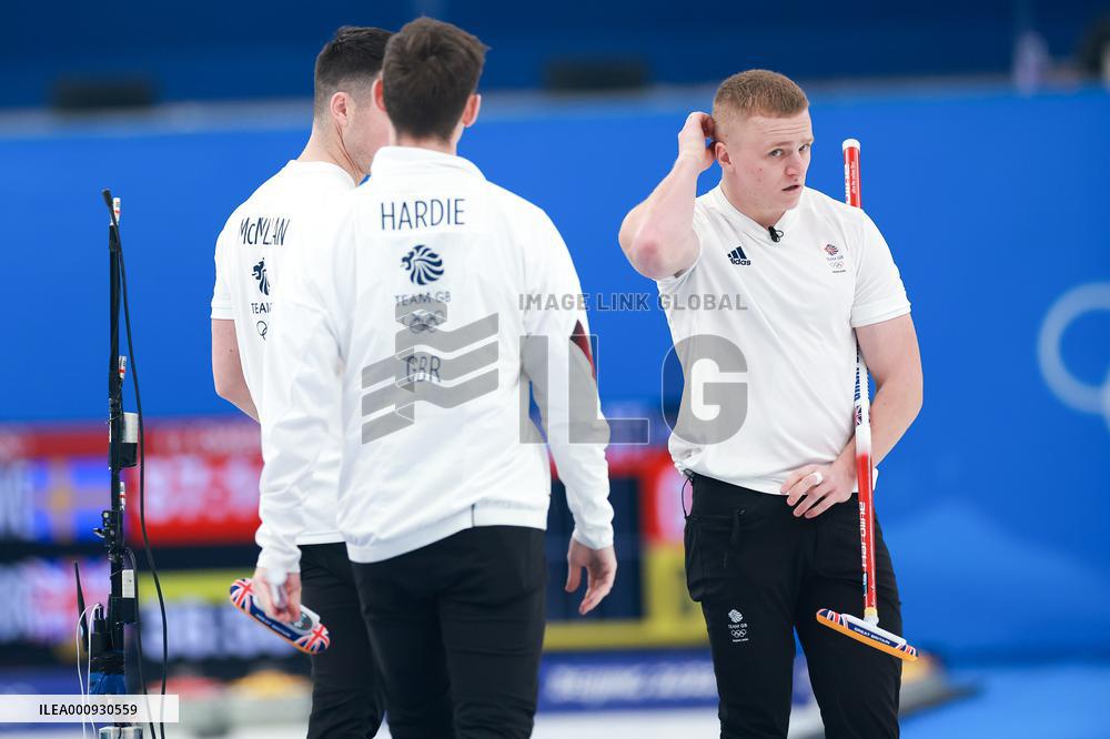 (BEIJING2022)CHINA-BEIJING-OLYMPIC WINTER GAMES-CURLING-MEN'S GOLD MEDAL GAME-GBR VS SWE (CN)
