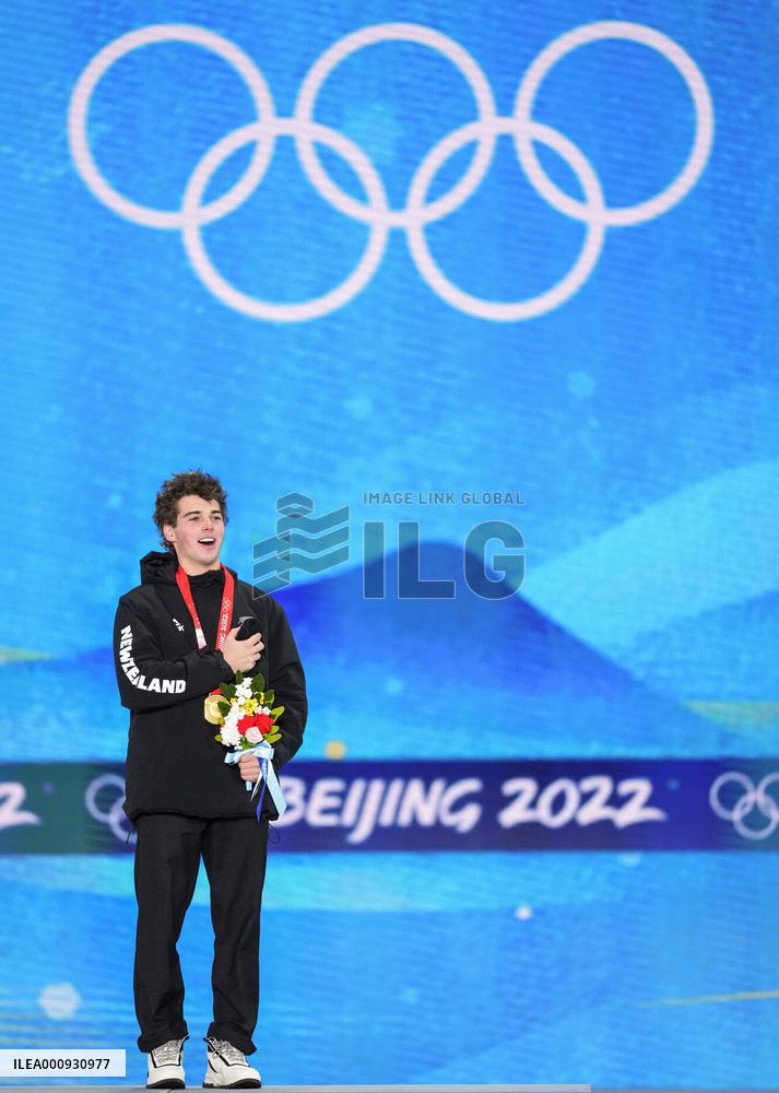 (BEIJING2022)CHINA-ZHANGJIAKOU-OLYMPIC WINTER GAMES-AWARDING CEREMONY-FREESTYLE SKIING (CN)