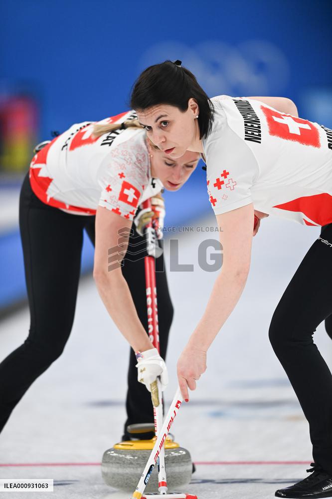 (BEIJING2022)CHINA-BEIJING-OLYMPIC WINTER GAMES-CURLING-WOMEN'S BRONZE MEDAL GAME-SWE VS SUI (CN)