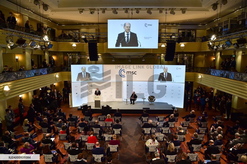 GERMANY-MUNICH-MUNICH SECURITY CONFERENCE-SCHOLZ-UKRAINIAN CRISIS