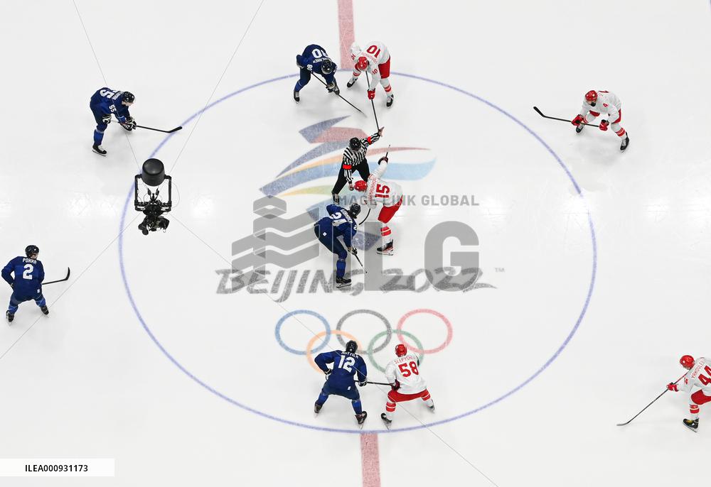 (XHTP)(BEIJING2022)CHINA-BEIJING-OLYMPIC WINTER GAMES-ICE HOCKEY-MEN'S GOLD MEDAL GAME-ROC VS FIN (CN)