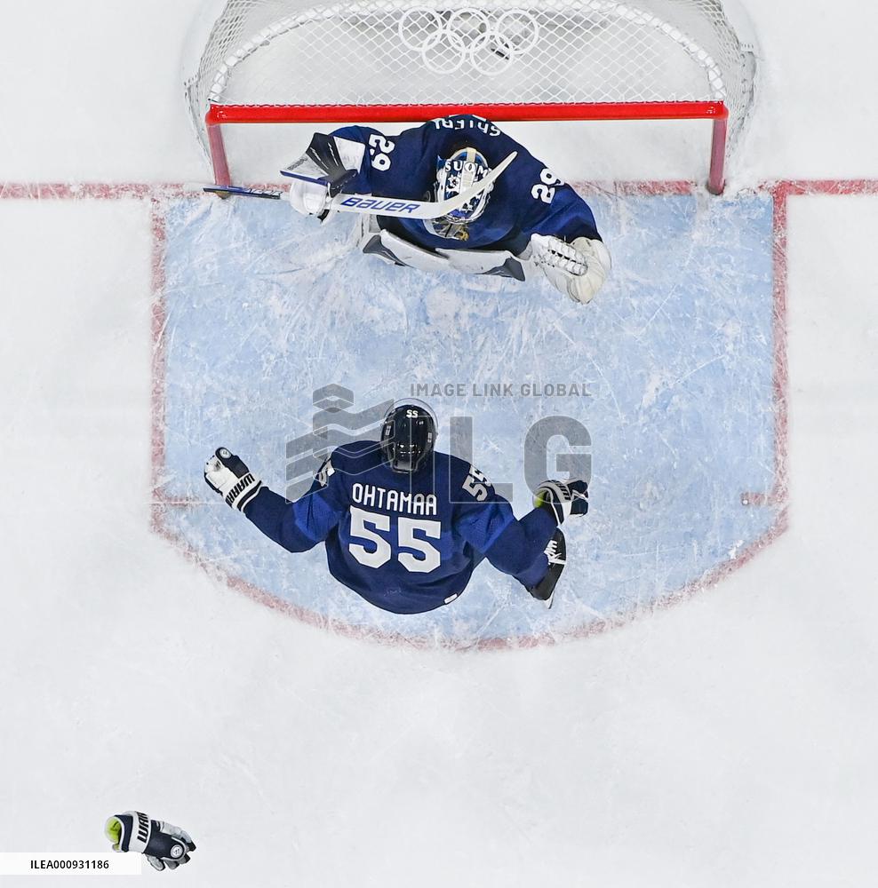 (XHTP)(BEIJING2022)CHINA-BEIJING-OLYMPIC WINTER GAMES-ICE HOCKEY-MEN'S GOLD MEDAL GAME-ROC VS FIN (CN)