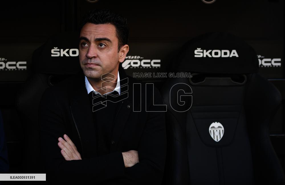 (SP)SPAIN-VALENCIA-FOOTBALL-SPANISH LEAGUE-VALENCIA VS BARCELONA