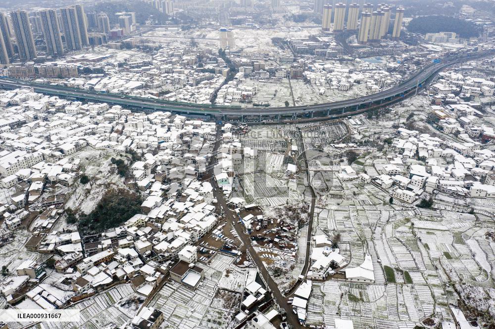 CHINA-GUIZHOU-GUIYANG-SNOW-ALERT (CN)