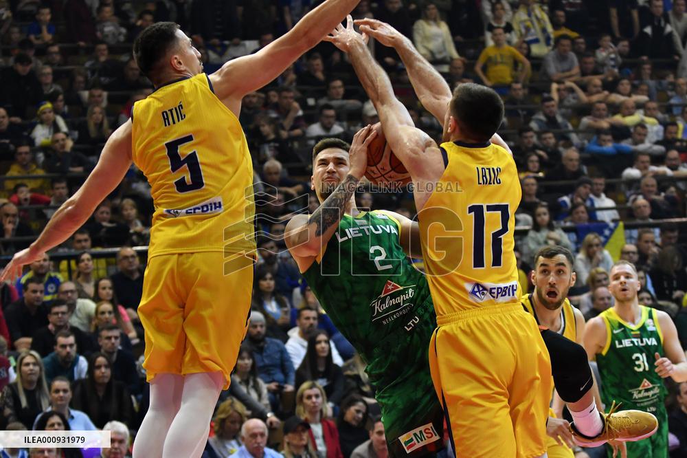 (SP)BOSNIA AND HERZEGOVINA-TUZLA-BASKETBALL-FIBA-BiH VS LITHUANIA