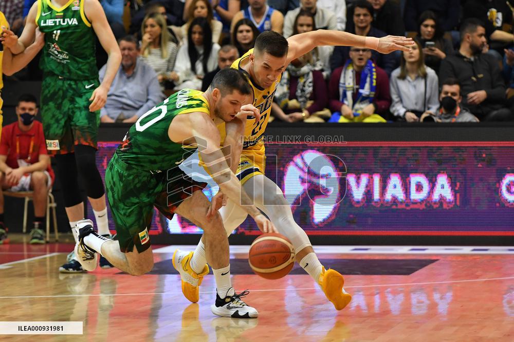 (SP)BOSNIA AND HERZEGOVINA-TUZLA-BASKETBALL-FIBA-BiH VS LITHUANIA