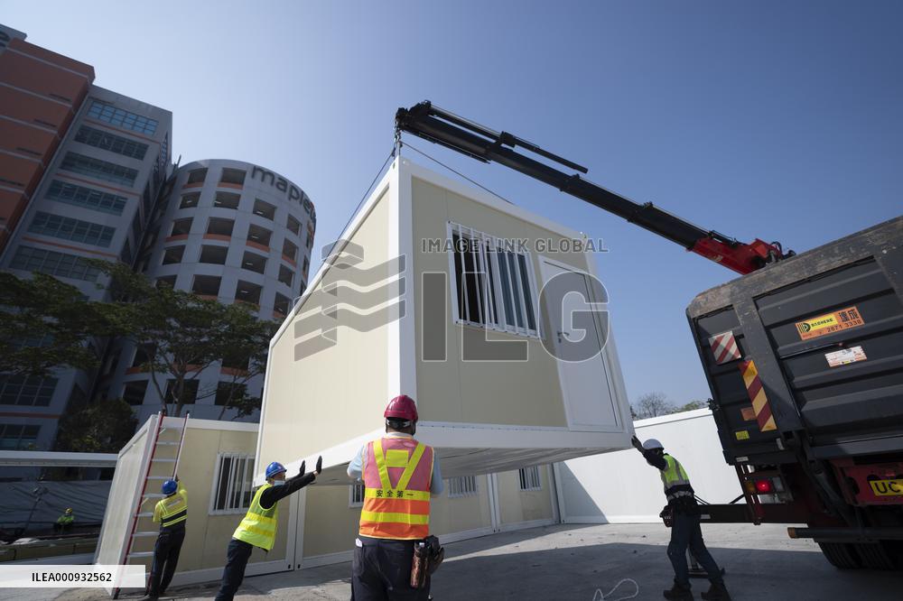 CHINA-HONG KONG-COVID-19-MOBILE CABIN HOSPITAL (CN)