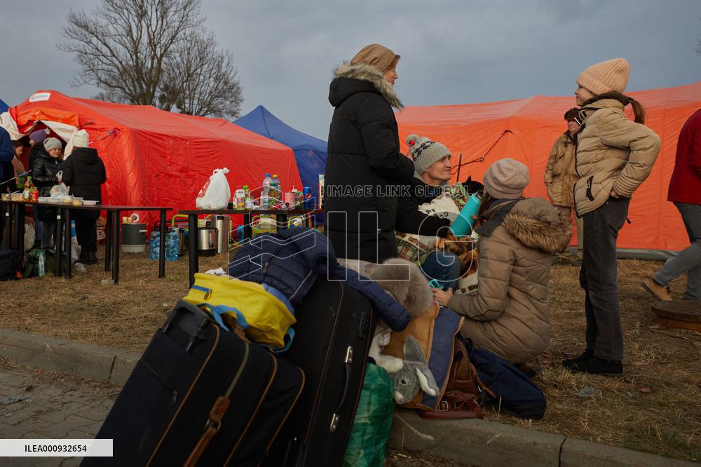 POLAND-PEOPLE LEAVING UKRAINE
