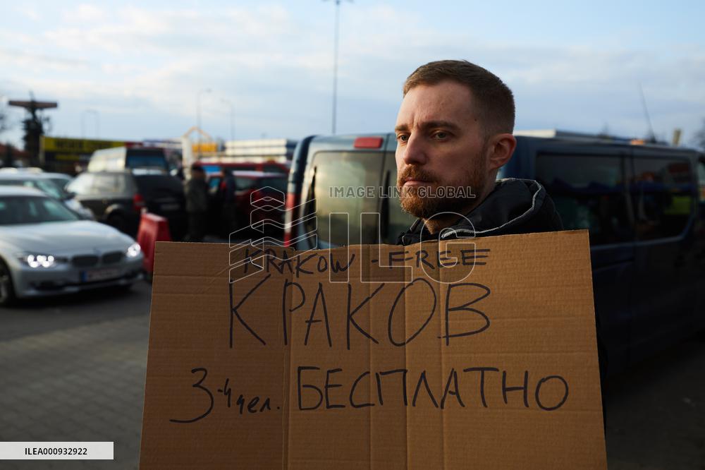 POLAND-PEOPLE LEAVING UKRAINE