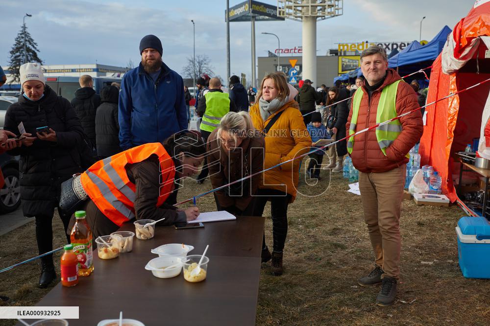 POLAND-PEOPLE LEAVING UKRAINE