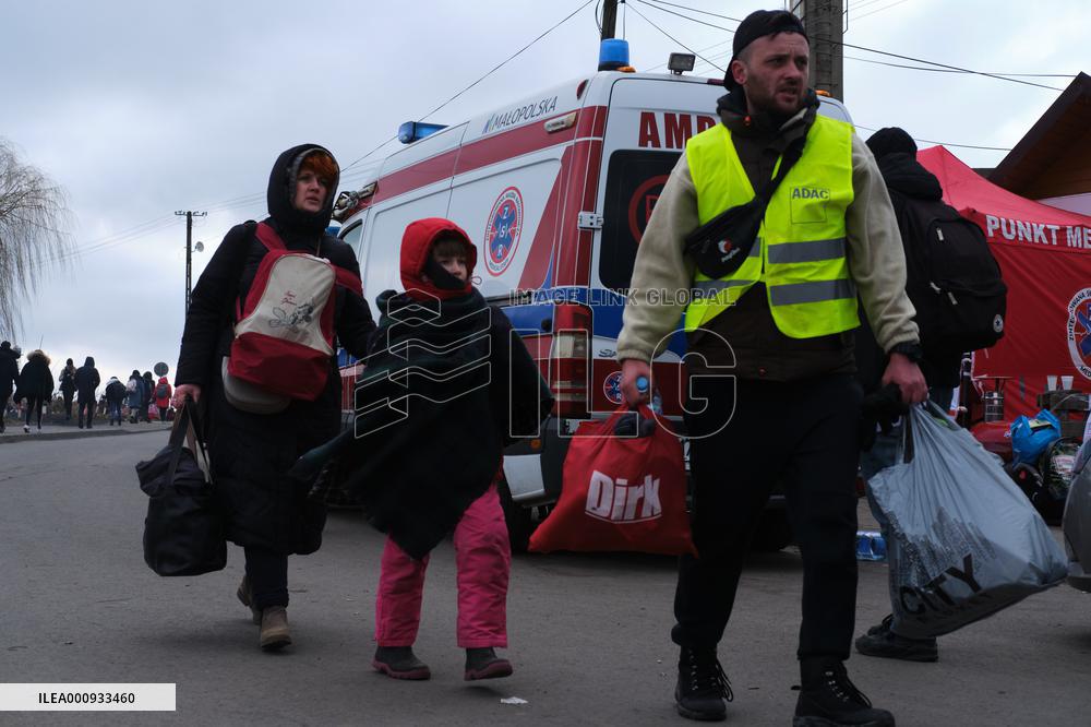 POLAND-MEDYKA-PEOPLE LEAVING UKRAINE