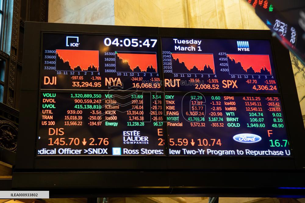 U.S.-NEW YORK-STOCK MARKET-FALL