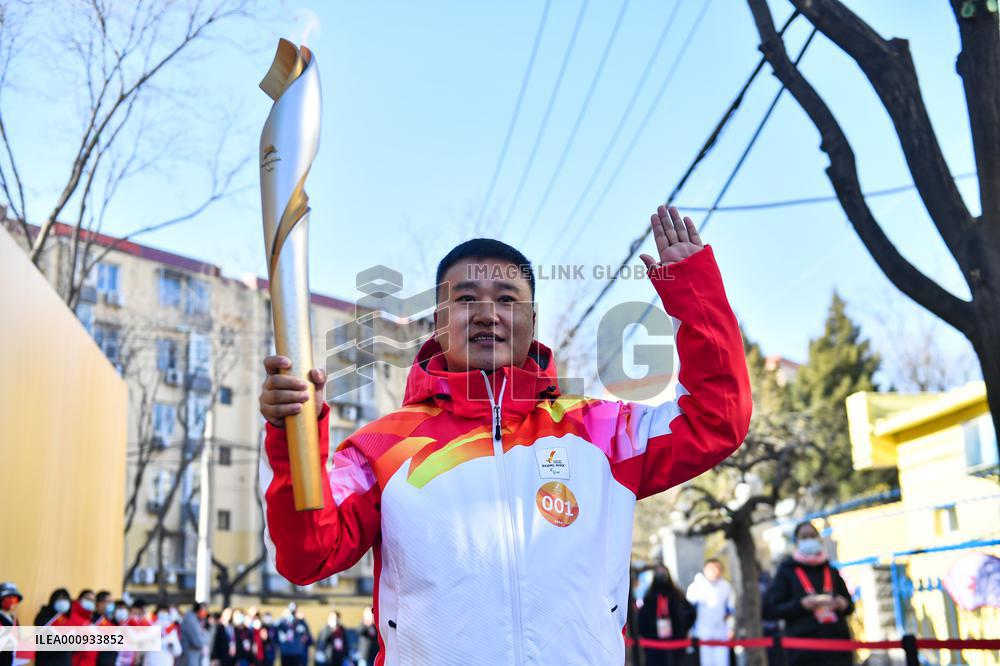 (SP)CHINA-BEIJJING-BEIJING 2022 WINTER PARALYMPICS-TORCH RELAY-FLAME LIGHTING CEREMONY(CN)