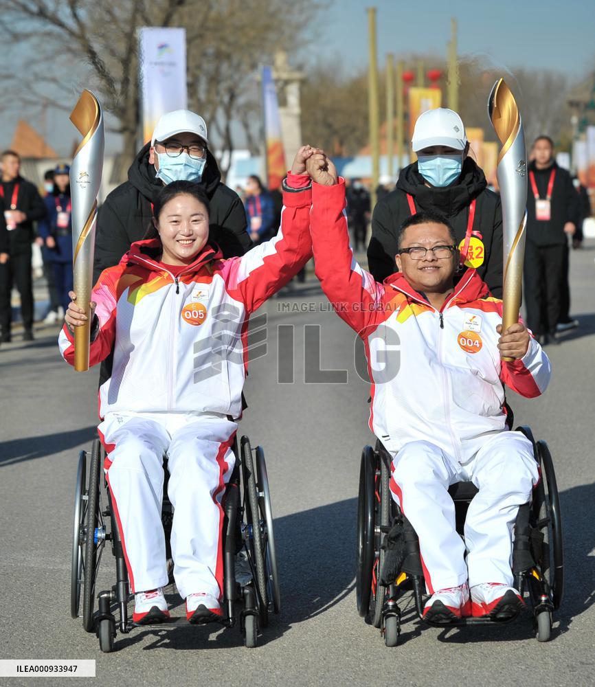 (SP)CHINA-BEIJING-BEIJING 2022 WINTER PARALYMPICS-TORCH RELAY-FLAME LIGHTING CEREMONY(CN)