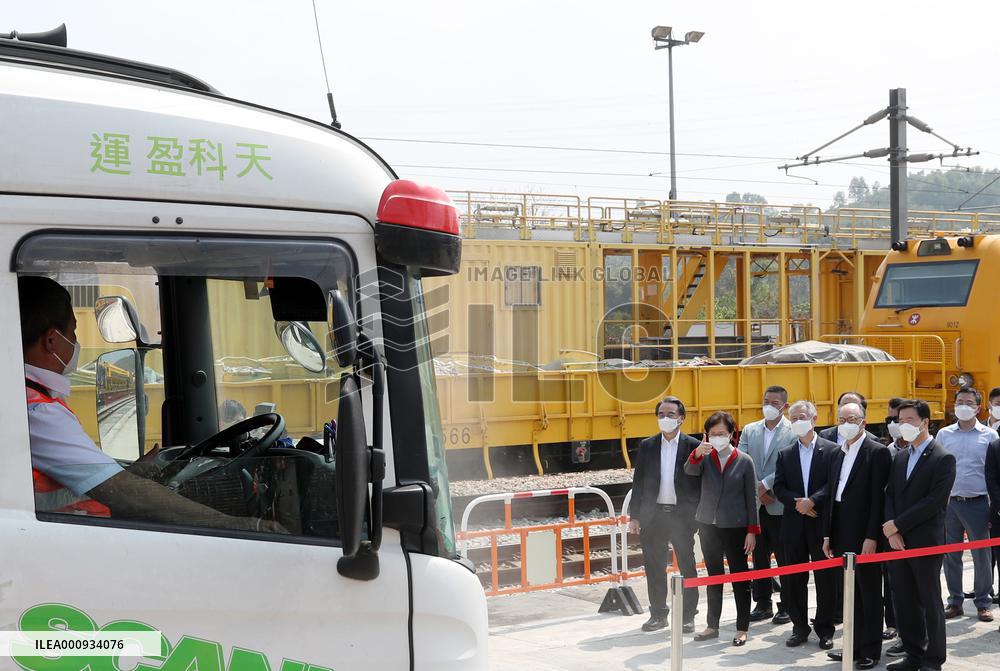 CHINA-HONG KONG-FREIGHT TRAIN-ANTI-COVID-19 SUPPLIES-ARRIVAL (CN)
