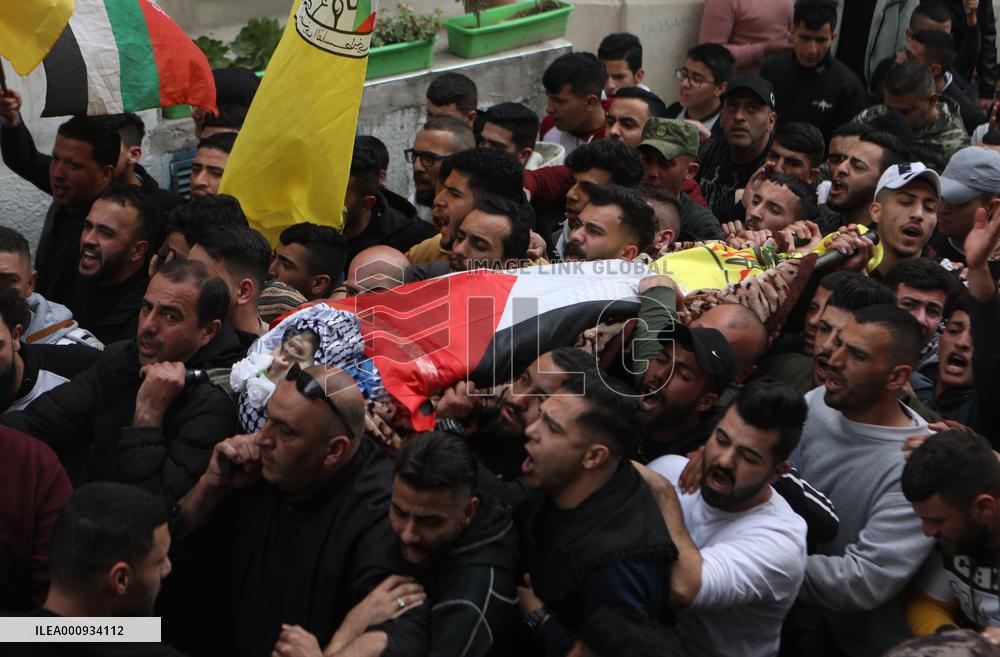 MIDEAST-AL-ARROUB REFUGEE CAMP-FUNERAL