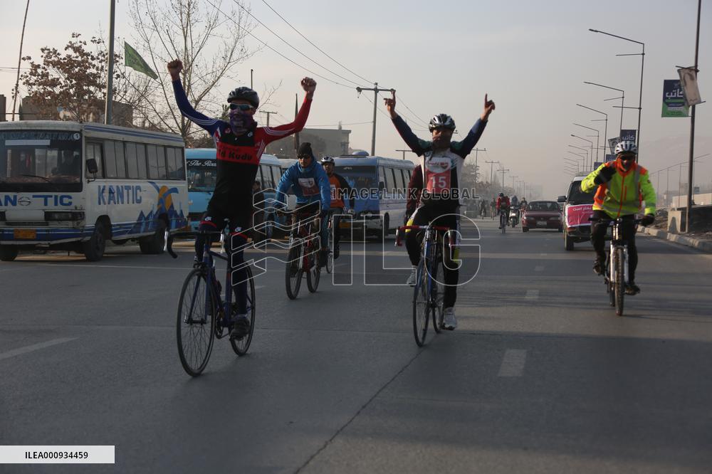 AFGHANISTAN-KABUL-BICYCLE RIDING