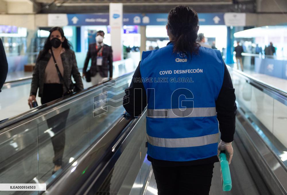 SPAIN-BARCELONA-MOBILE WORLD CONGRESS-COVID-19-PREVENTION