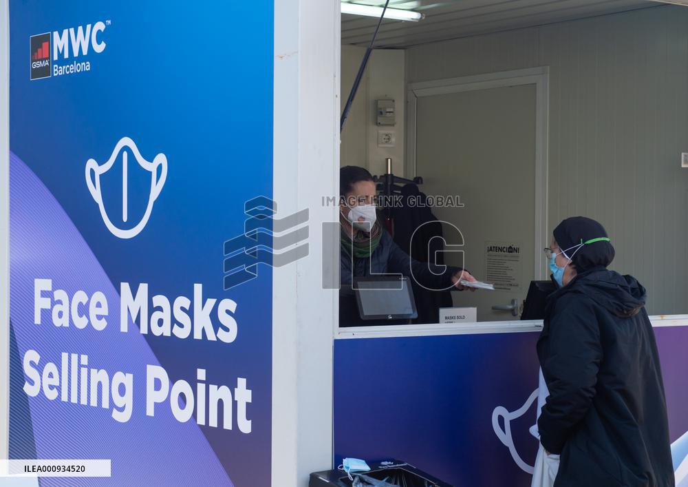 SPAIN-BARCELONA-MOBILE WORLD CONGRESS-COVID-19-PREVENTION