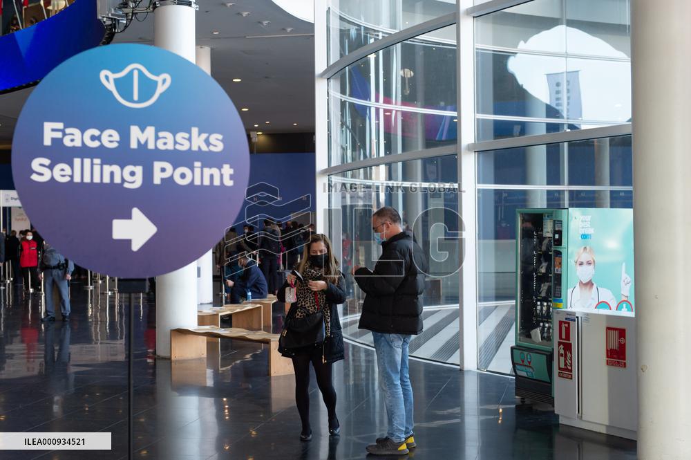 SPAIN-BARCELONA-MOBILE WORLD CONGRESS-COVID-19-PREVENTION