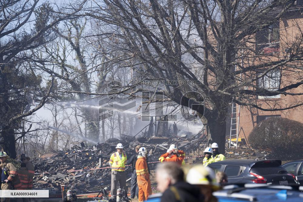 U.S.-MARYLAND-SILVER SPRING-APARTMENT BUILDING-EXPLOSION