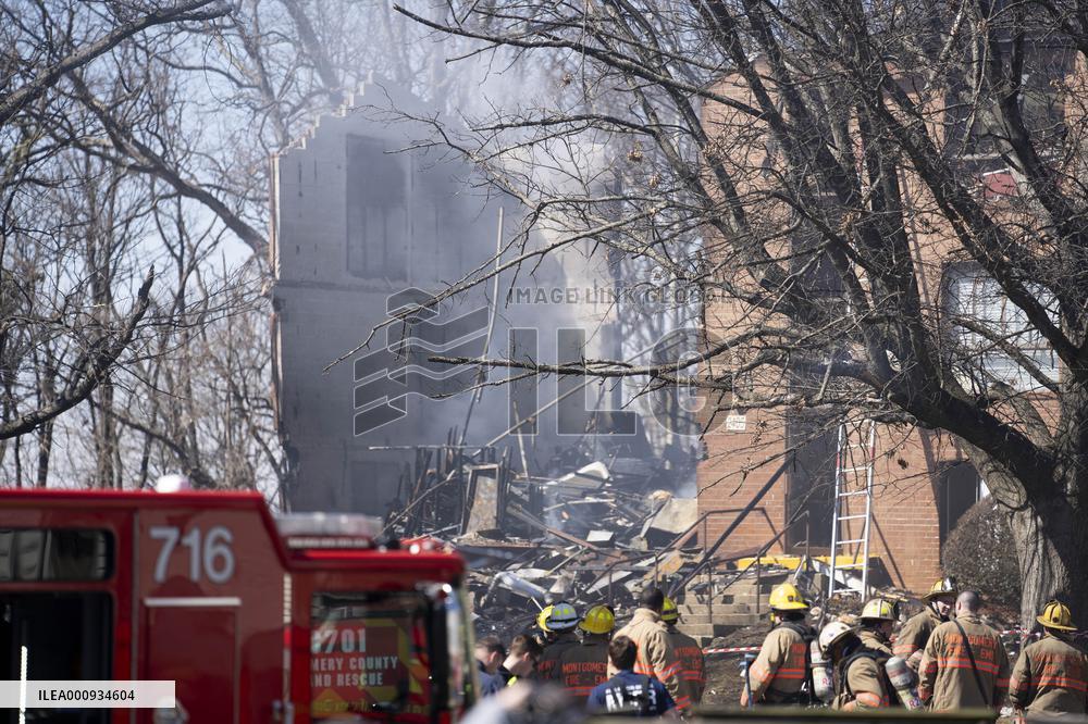 U.S.-MARYLAND-SILVER SPRING-APARTMENT BUILDING-EXPLOSION