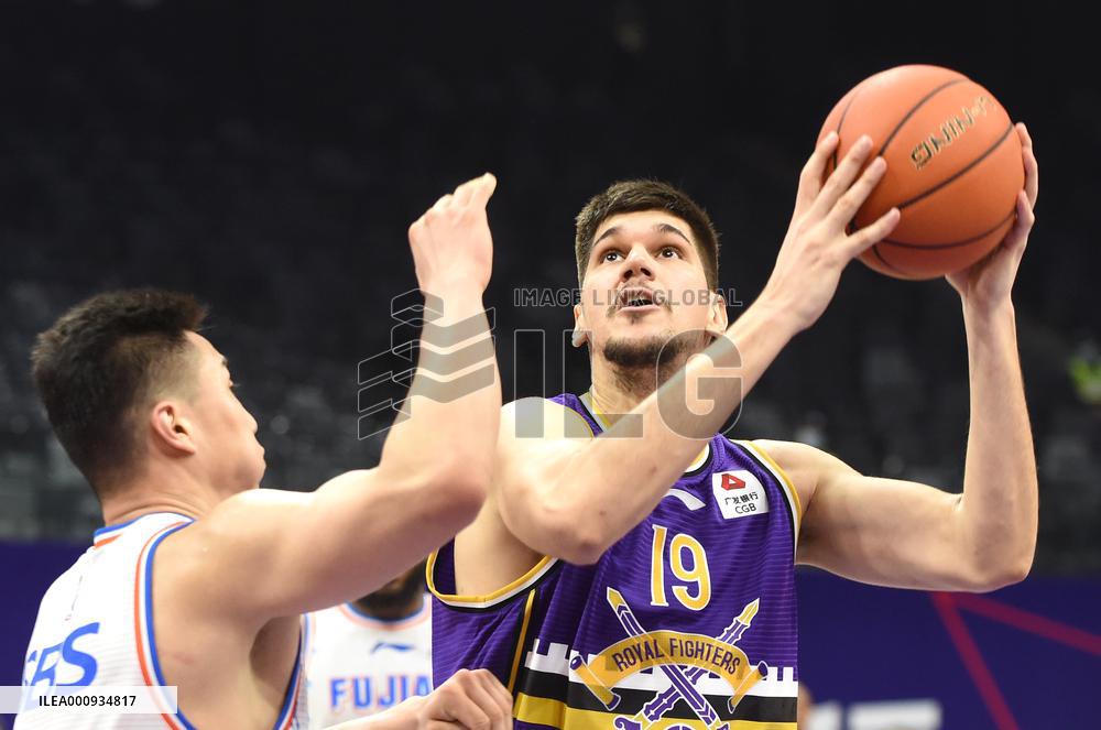 (SP)CHINA-GUANGDONG-FOSHAN-CBA LEAGUE-BEIJING ROYAL FIGHTERS VS FUJIAN STURGEONS(CN)