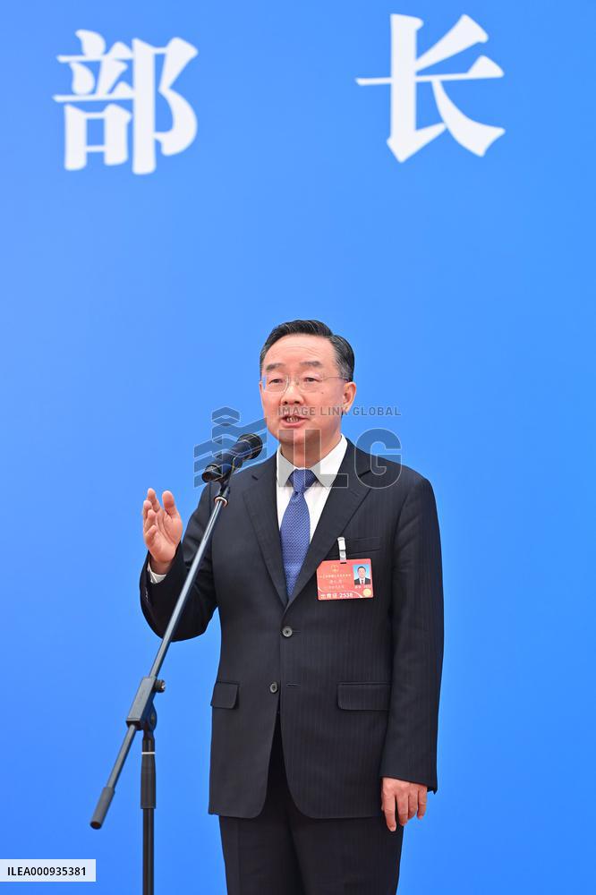 (TWO SESSIONS) CHINA-BEIJING-NPC-MINISTERS-INTERVIEW (CN)