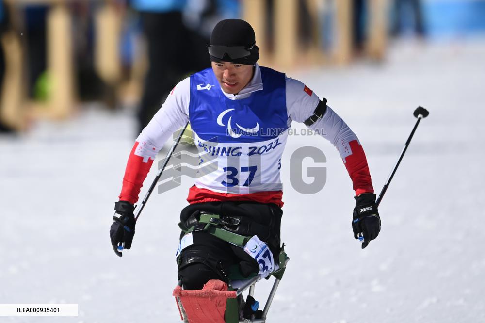 (SP)CHINA-ZHANGJIAKOU-WINTER PARALYMPICS-BIATHLON-MEN'S SPRINT SITTING (CN)