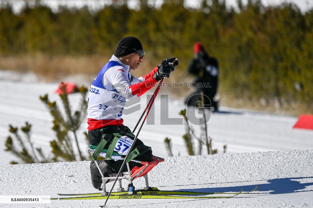 (SP)CHINA-ZHANGJIAKOU-WINTER PARALYMPICS-BIATHLON-MEN'S SPRINT SITTING (CN)