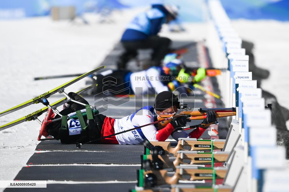 (SP)CHINA-ZHANGJIAKOU-WINTER PARALYMPICS-BIATHLON-MEN'S SPRINT SITTING (CN)