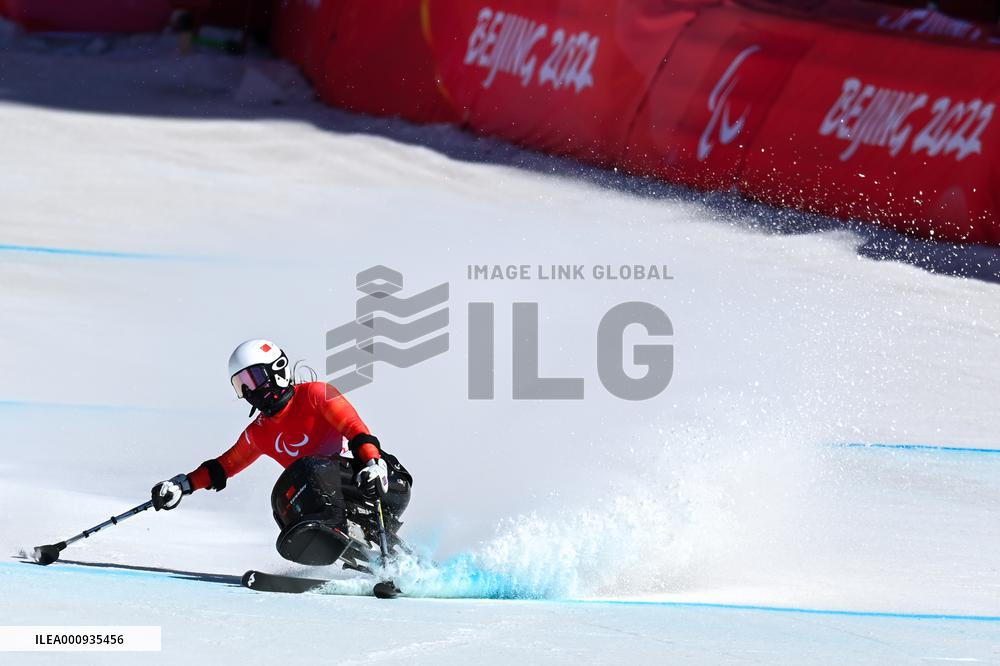 (SP)CHINA-BEIJING-WINTER PARALYMPICS-ALPINE SKIING-WOMEN'S DOWNHILL SITTING(CN)