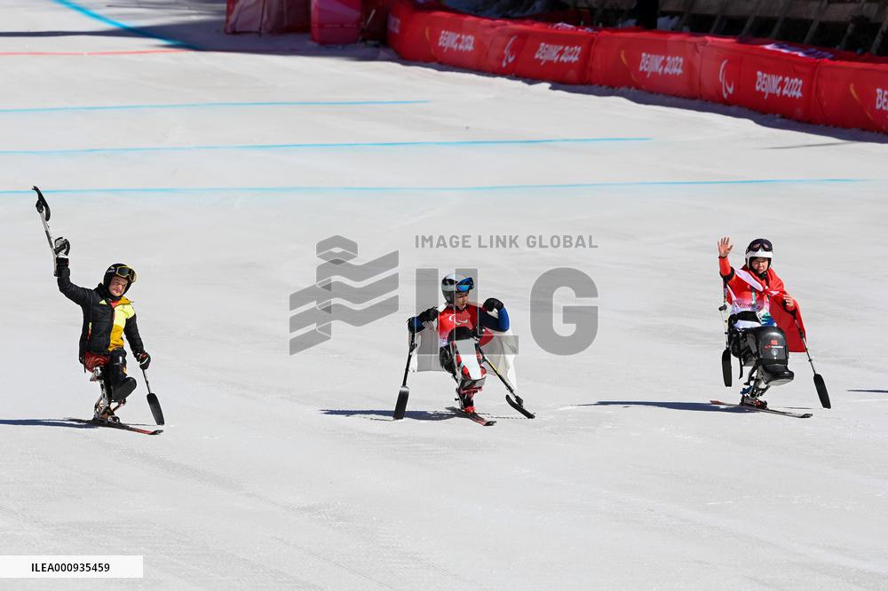 (SP)CHINA-BEIJING-WINTER PARALYMPICS-ALPINE SKIING-WOMEN'S DOWNHILL SITTING(CN)