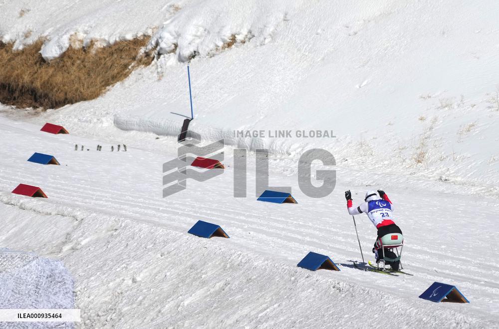 (SP)CHINA-ZHANGJIAKOU-WINTER PARALYMPICS-BIATHLON-MEN'S SPRINT SITTING (CN)