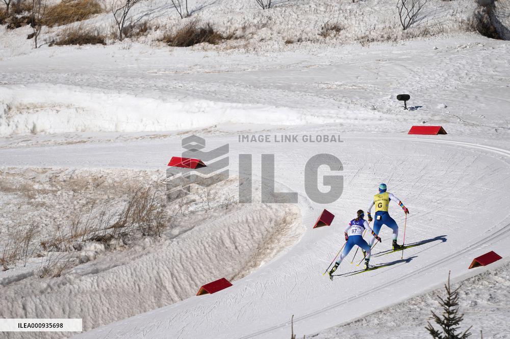(SP)CHINA-ZHANGJIAKOU-WINTER PARALYMPICS-BIATHLON-WOMEN'S SPRINT-VISION IMPAIRED(CN)