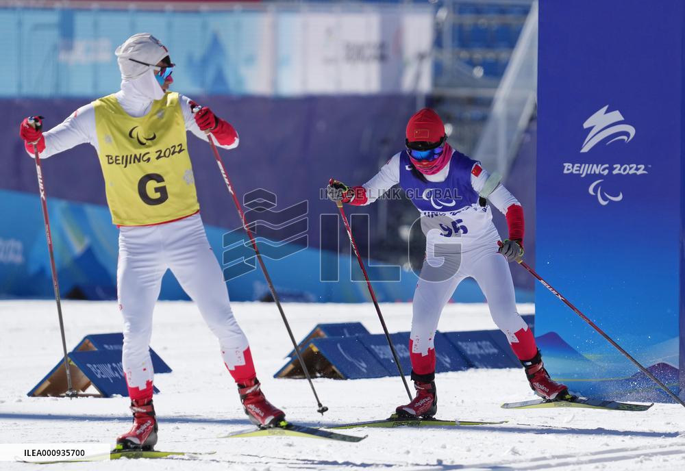 (SP)CHINA-ZHANGJIAKOU-WINTER PARALYMPICS-BIATHLON-WOMEN'S SPRINT-VISION IMPAIRED(CN)