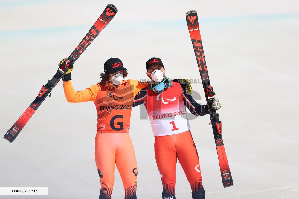 (SP)CHINA-BEIJING-WINTER PARALYMPICS-ALPINE SKIING-MEN'S DOWNHILL-VISION IMPAIRED (CN)