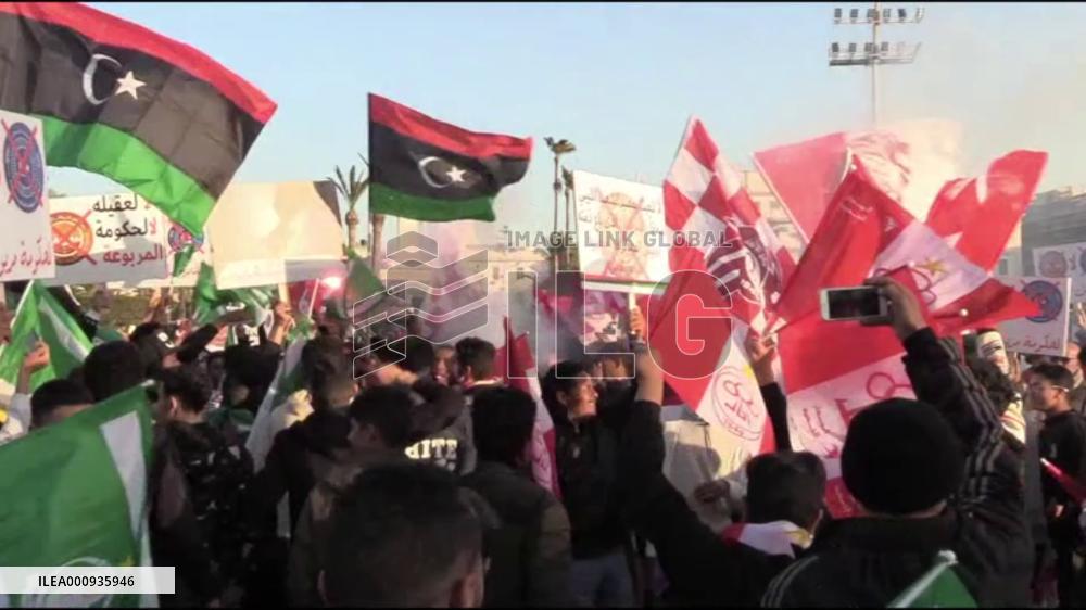 Libyans demonstrate in Tripoli, calling for elections