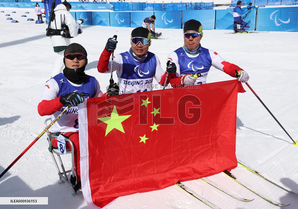 (SP)CHINA-ZHANGJIAKOU-WINTER PARALYMPICS-PARA CROSS-COUNTRY SKIING -MEN'S LONG DISTANCE SITTING(CN)