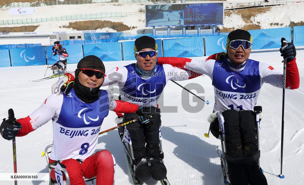 (SP)CHINA-ZHANGJIAKOU-WINTER PARALYMPICS-PARA CROSS-COUNTRY SKIING -MEN'S LONG DISTANCE SITTING(CN)