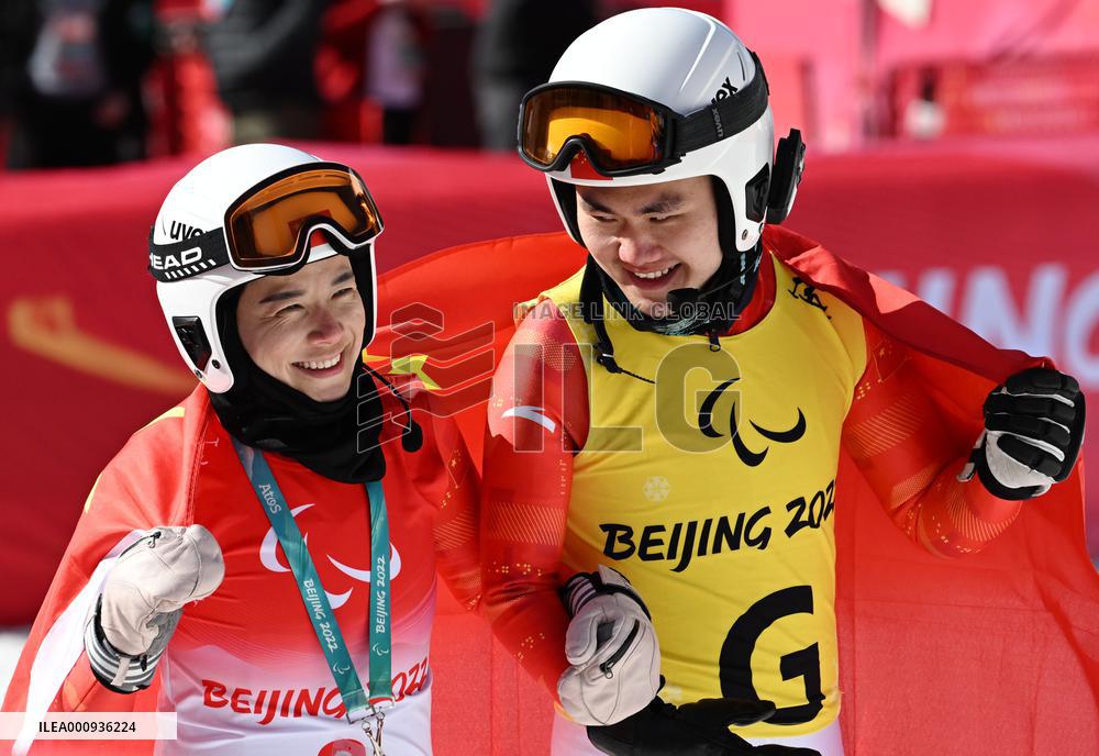 (SP)CHINA-BEIJING-BEIJING 2022 WINTER PARALYMPICS-ALPINE SKIING-WOMEN'S SUPER-G VISION IMPAIRED(CN)